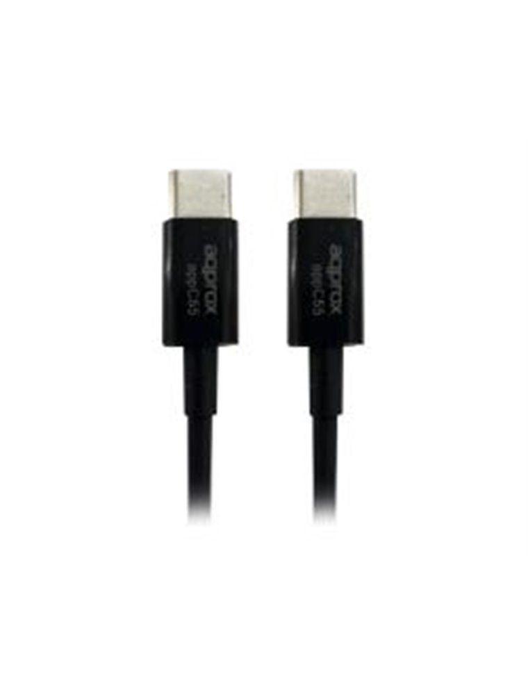 Cable Approx USB-C/M a USB-C/M PD 30W Negro (APPC55)