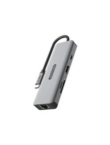 Docking Sitecom 8en1 USB-C a HDMI/RJ45/USB/SD (CN-5507)